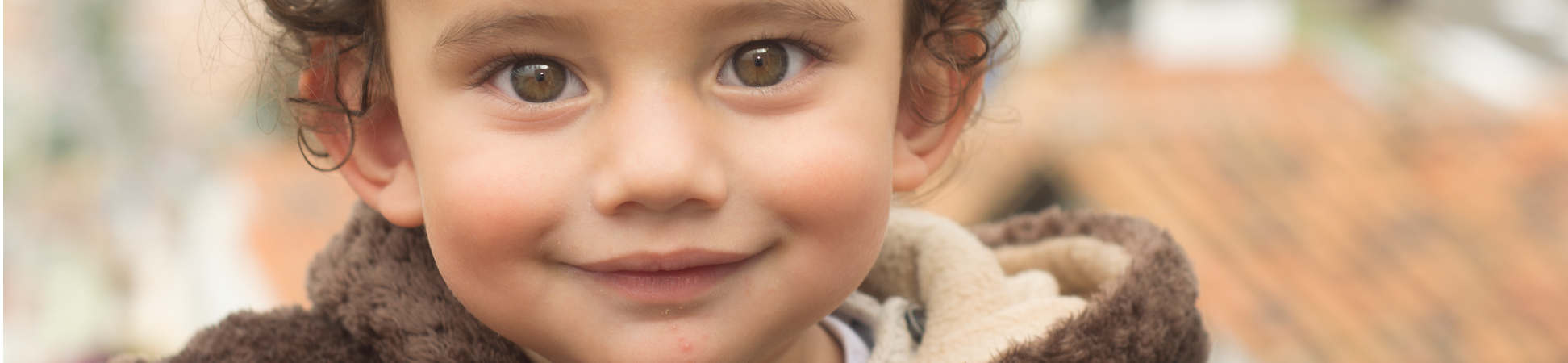 Fotografía del rostro de un niño
